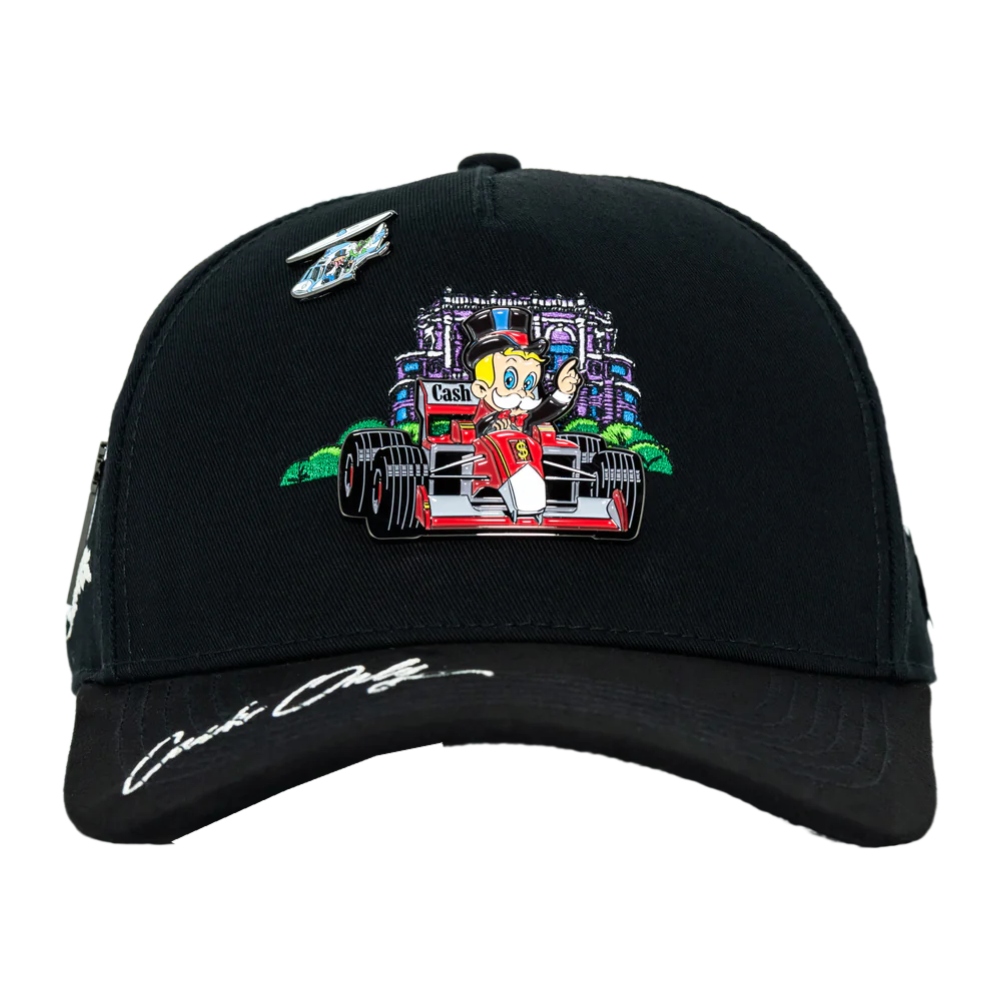 Gorra Cash Only Curva Monopoly in Monaco Negro 022025016