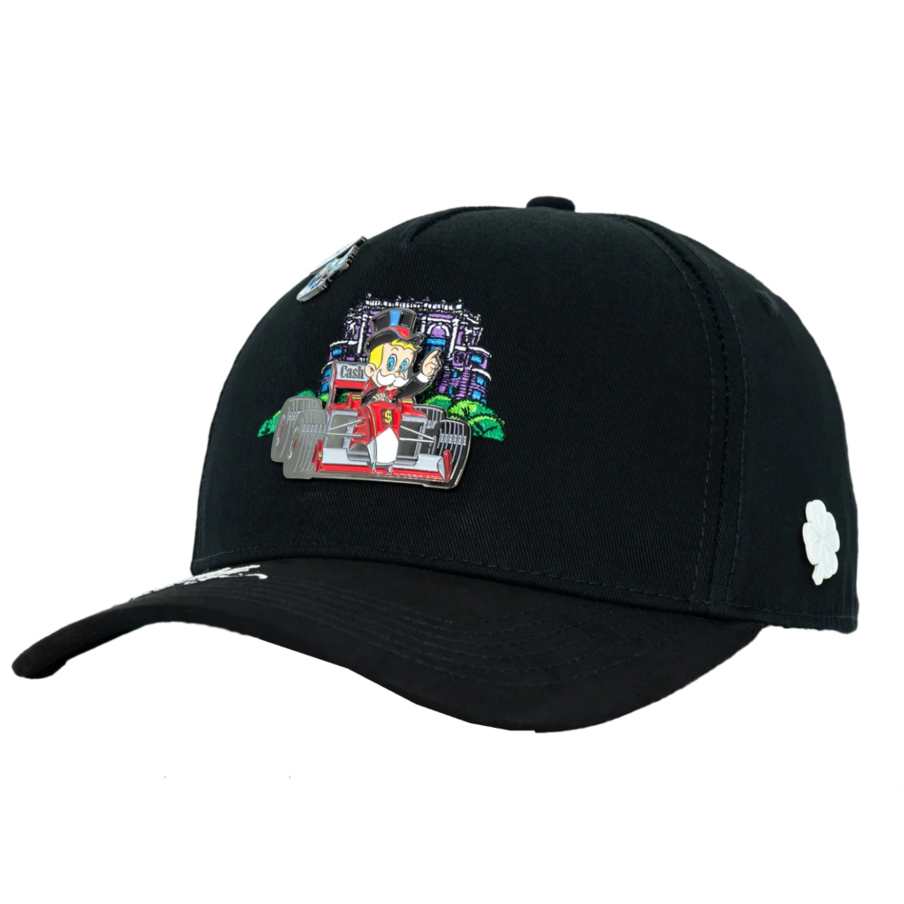 Gorra Cash Only Curva Monopoly in Monaco Negro 022025016