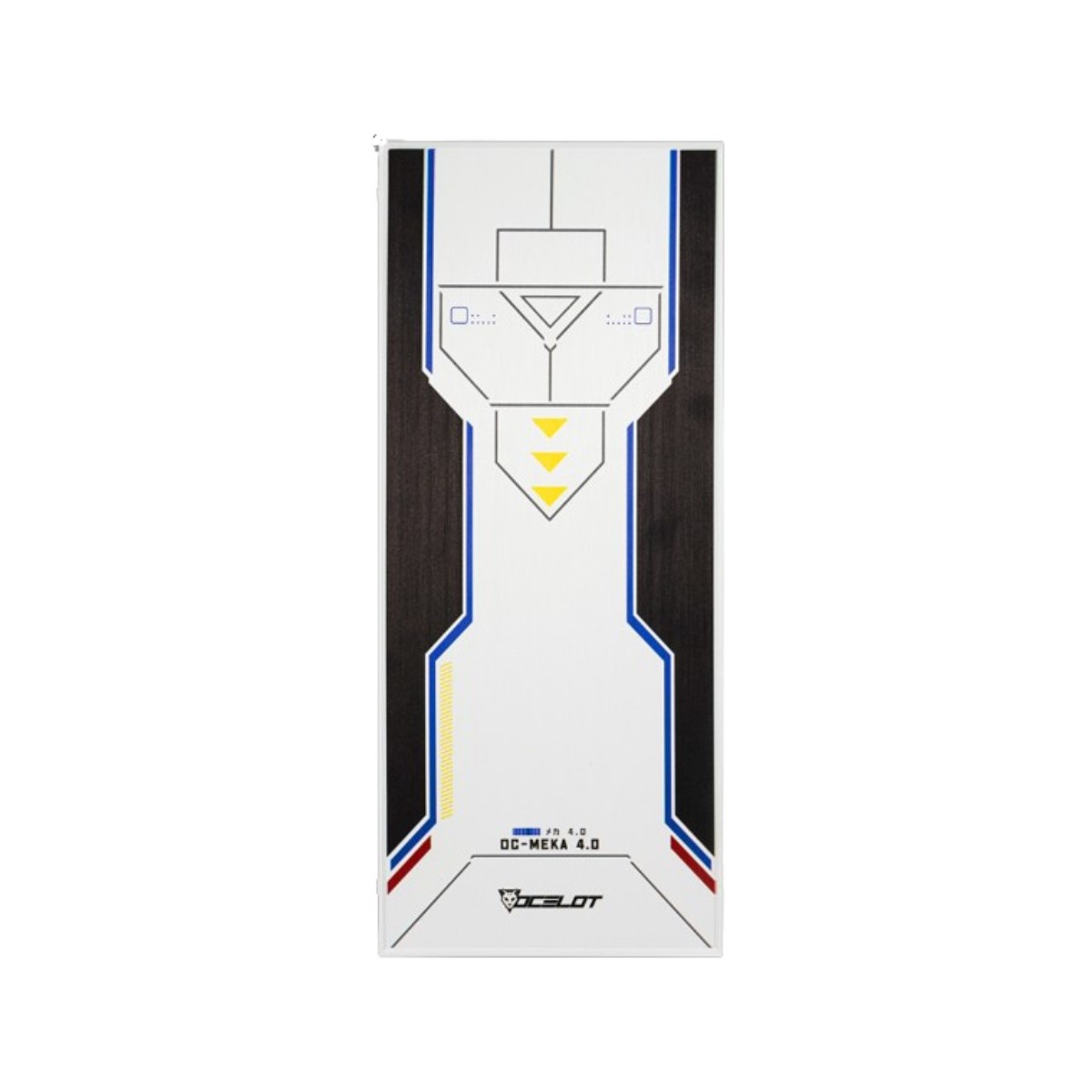 Gabinete Ocelot Gaming OC-MEKA 4.0 Ventana Midi-Tower ATX/EATX/ITUSB 3.0 2.0 3 Ventiladores Blanco