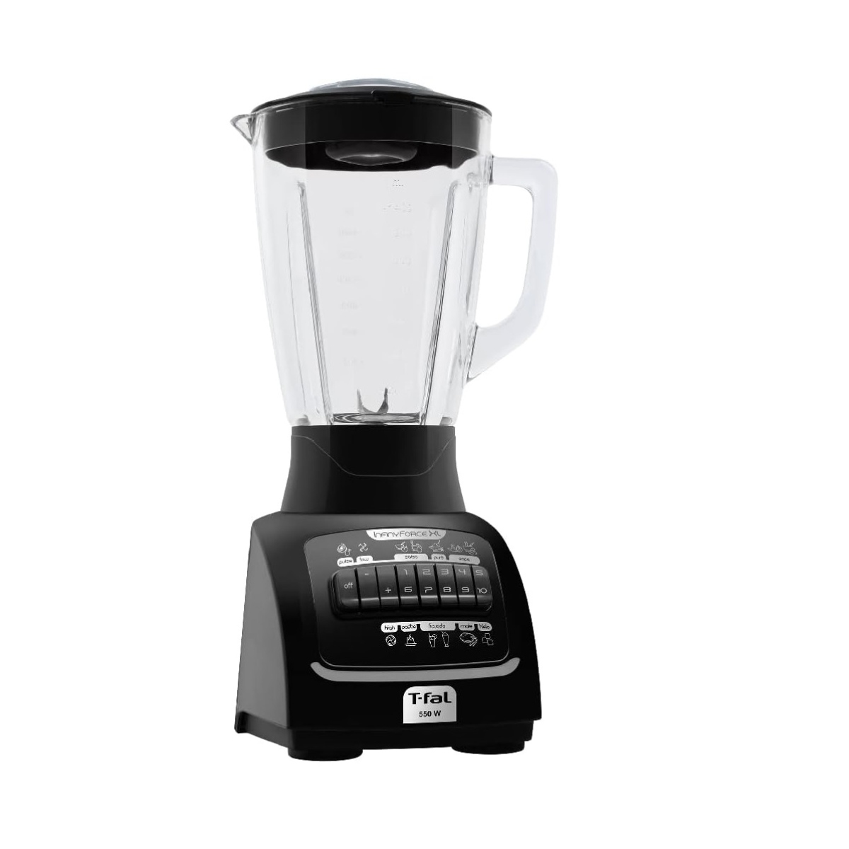 Licuadora T-Fal LN8208MX / LN8208MXCD Infinyforce 10 Vel / Vaso Vidrio Negro ORTY3*