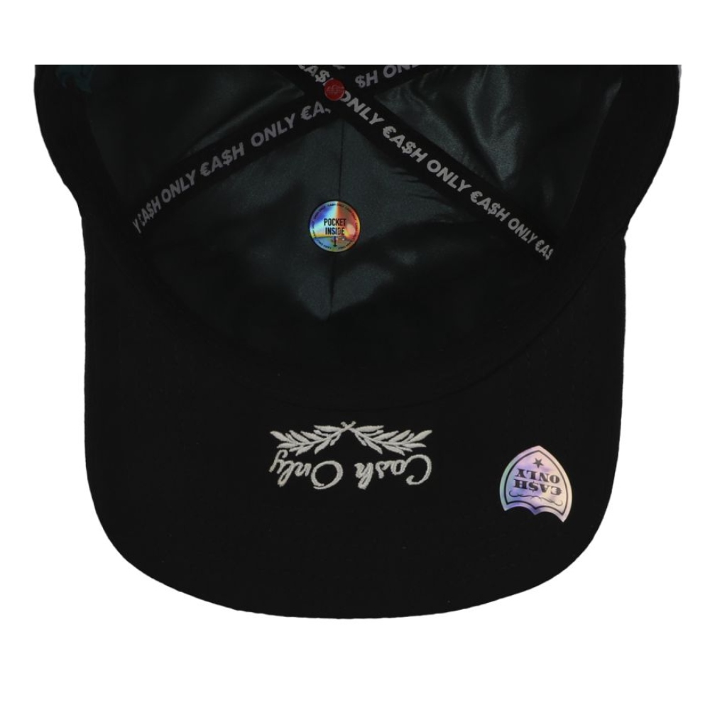 Gorra Cash Only Curva Monopoly Diamond Negro 22025008
