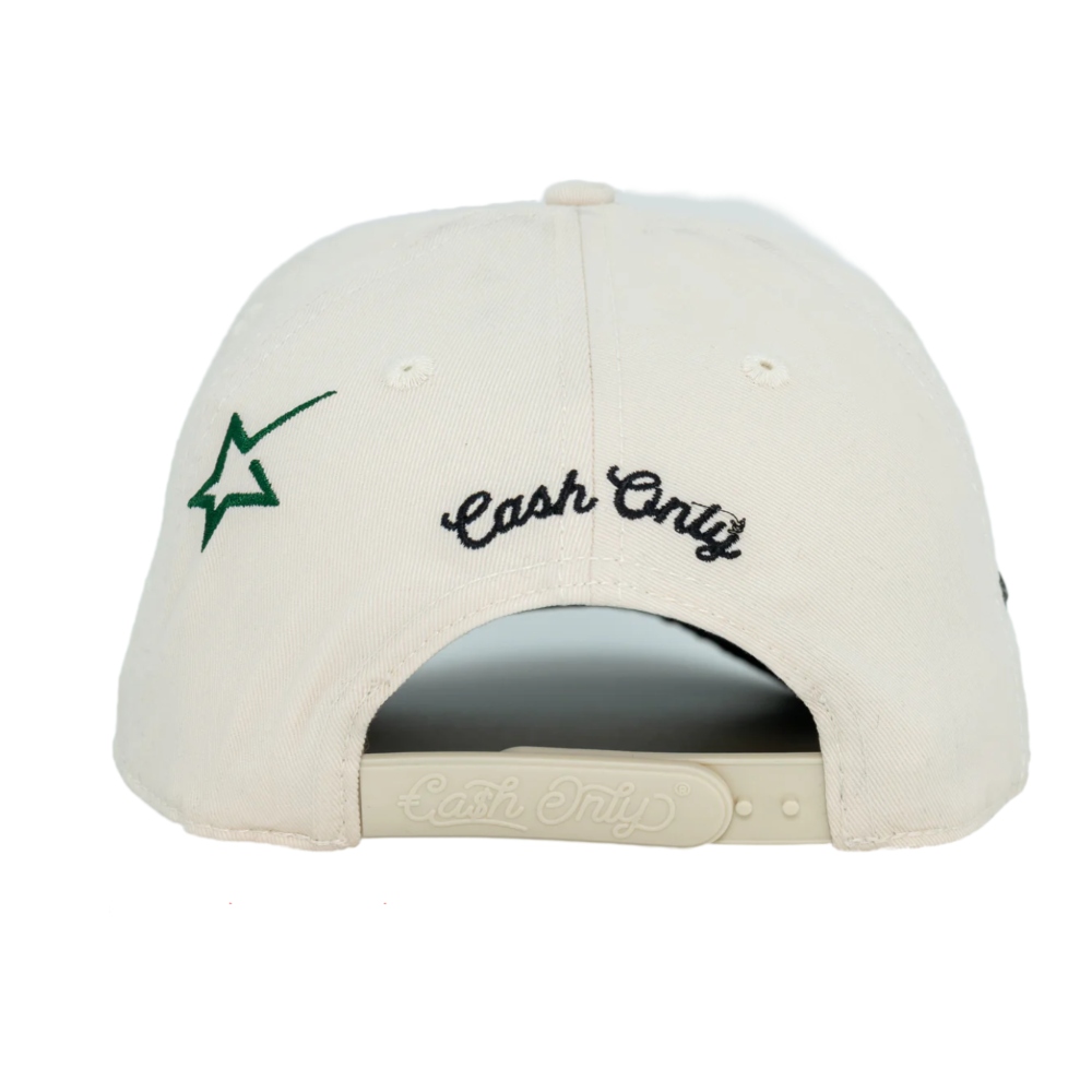 Gorra Cash Only Curva Monopoly Diamond Beige-Negro 22025001