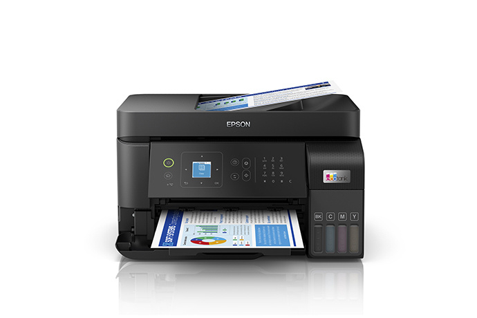 Multifuncional Epson EcoTank L5590, Color, Inyección, Tanque de Tinta, Inalámbrico, Print/Copy/Scan/Fax.