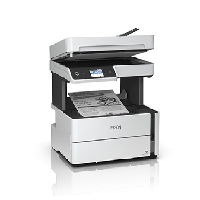 Multifuncional Epson EcoTank M3180, Blanco y Negro, Inyección, Tanque de Tinta, Inalámbrico, Print/Scan/Copy/Fax.