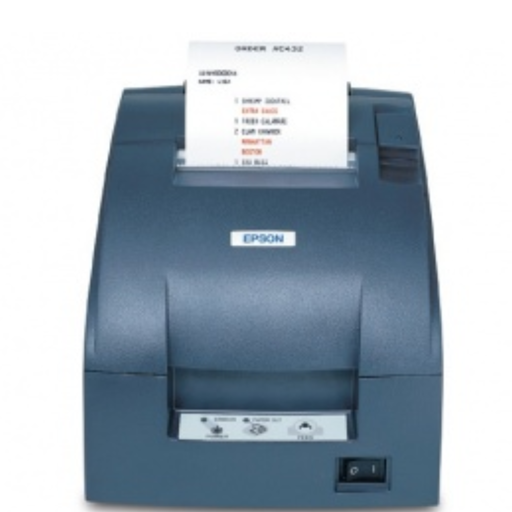 Epson TM-U220D, Impresora de Tickets, Matriz de Puntos, Serial, Negro - incluye Fuente de Poder, sin Cables.