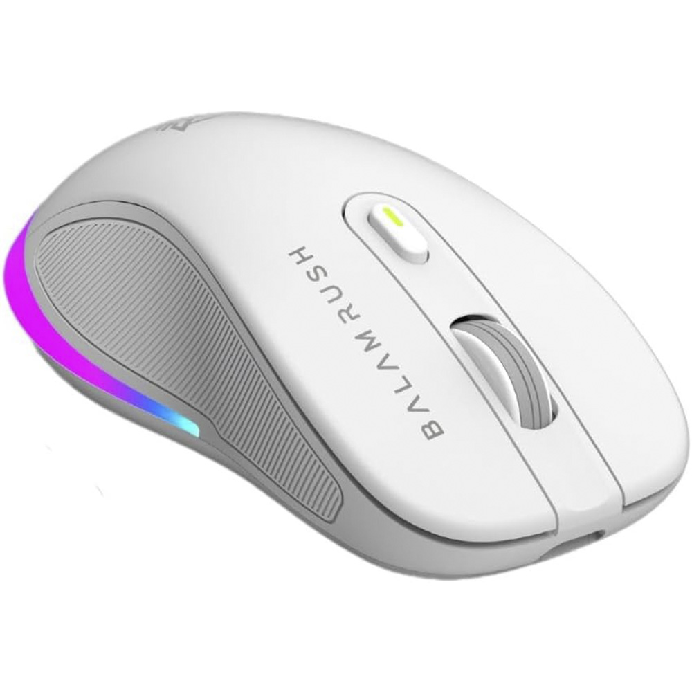 KIT 2 EN 1 WIFI BALAM RUSH SQUAD CONQUEST PRO KG525 BLANCO TECLADO 85% + MOUSE 7200DPI RGB BLUETOOTH RECARGABLE BR-940436