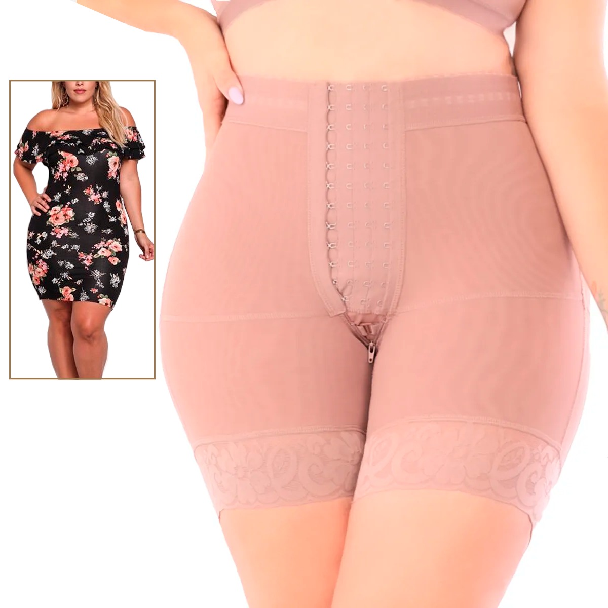 Panty Control Alto Media Pierna Moldeadora De Figura  Faja Colombiana, Fajate