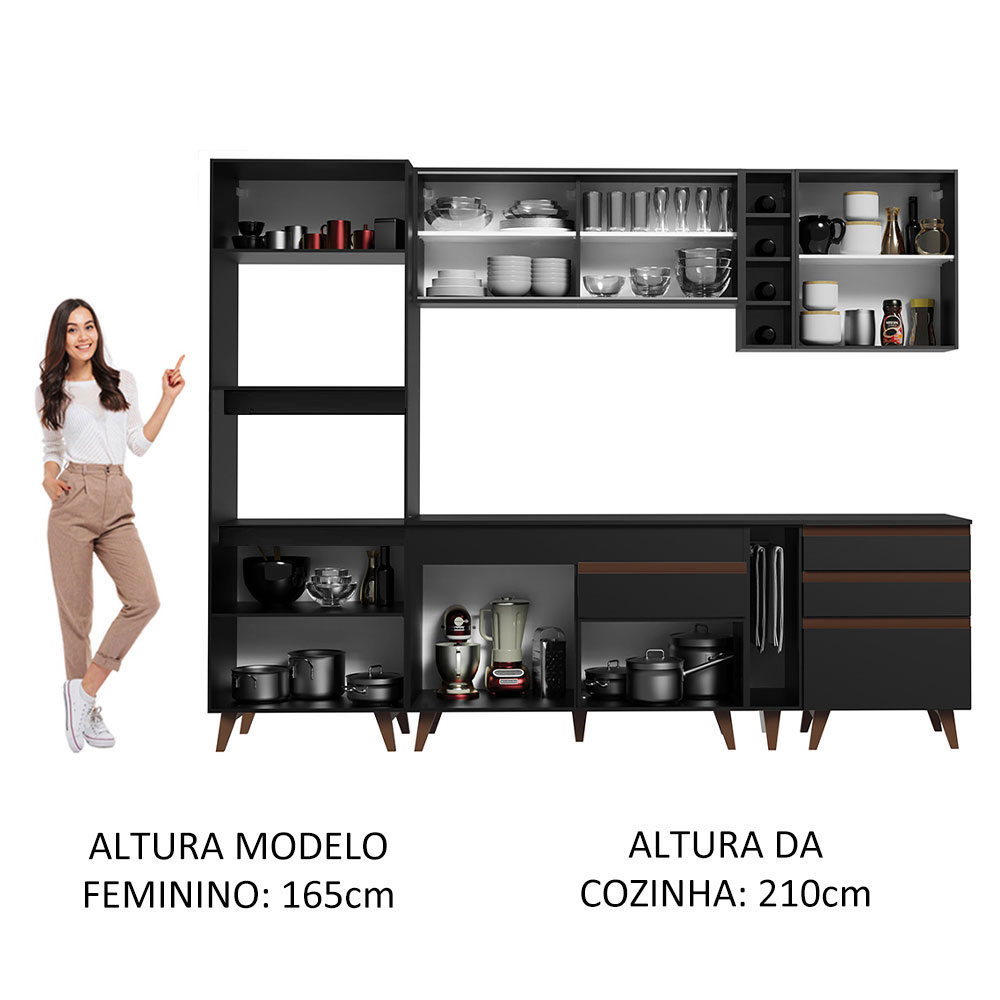Cocina Integral Completa Modular Madesa Reims 270cm NN 01