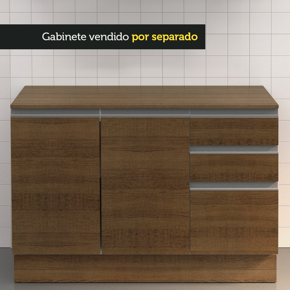 Tablero Para Mueble De Cocina 120 Cm Madesa Marron