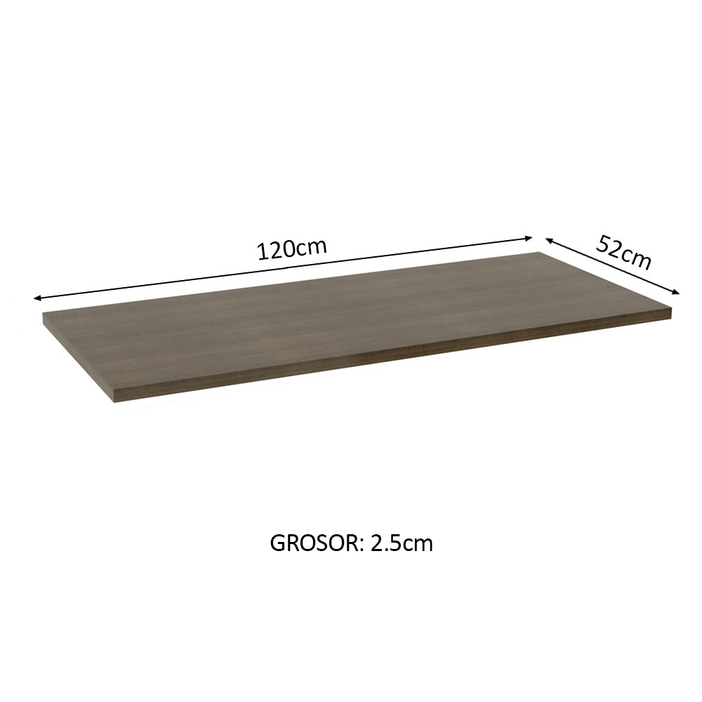 Tablero Para Mueble De Cocina 120 Cm Madesa Marron