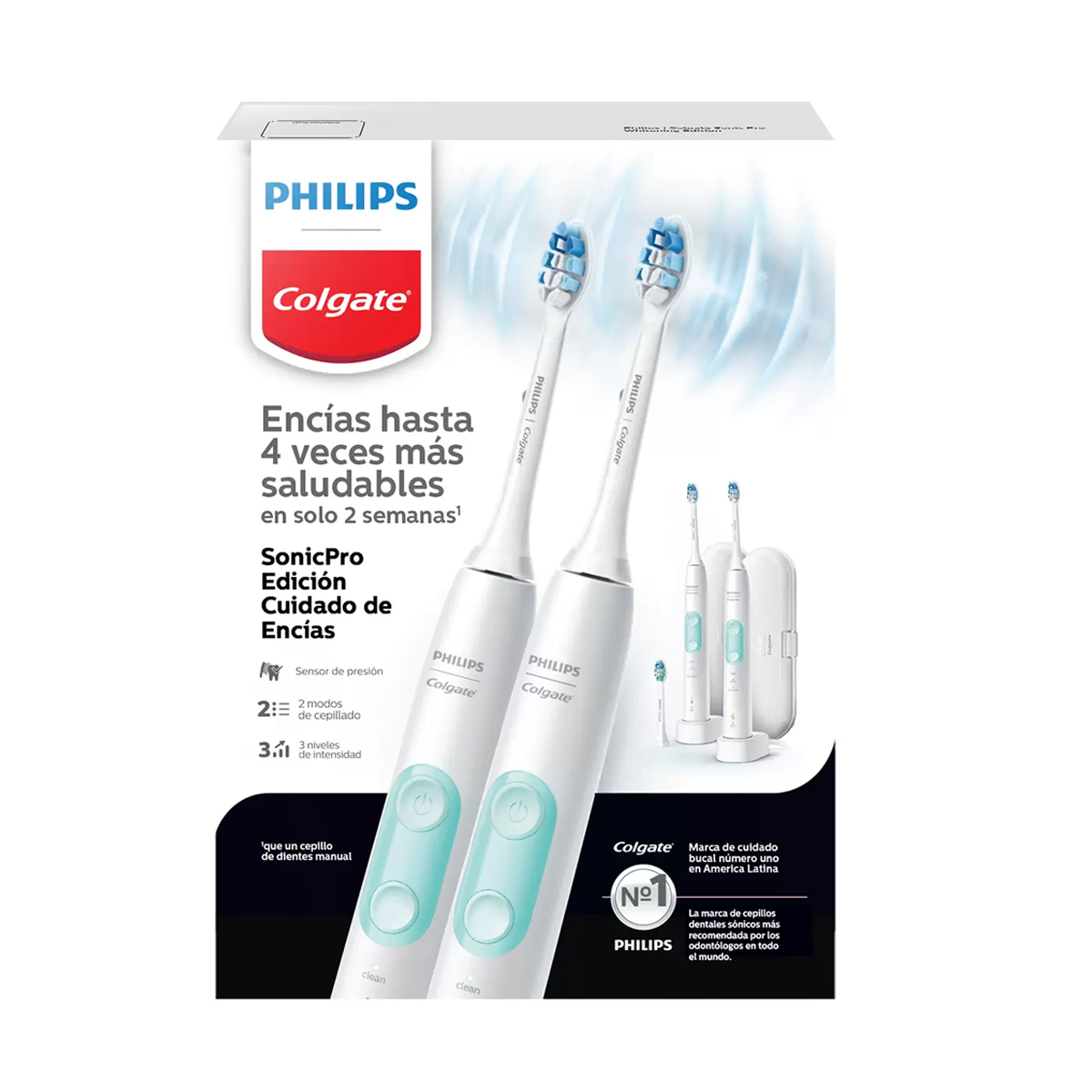 Cepillo Dental Eléctrico Philips Colgate Sonic Pro 2pz