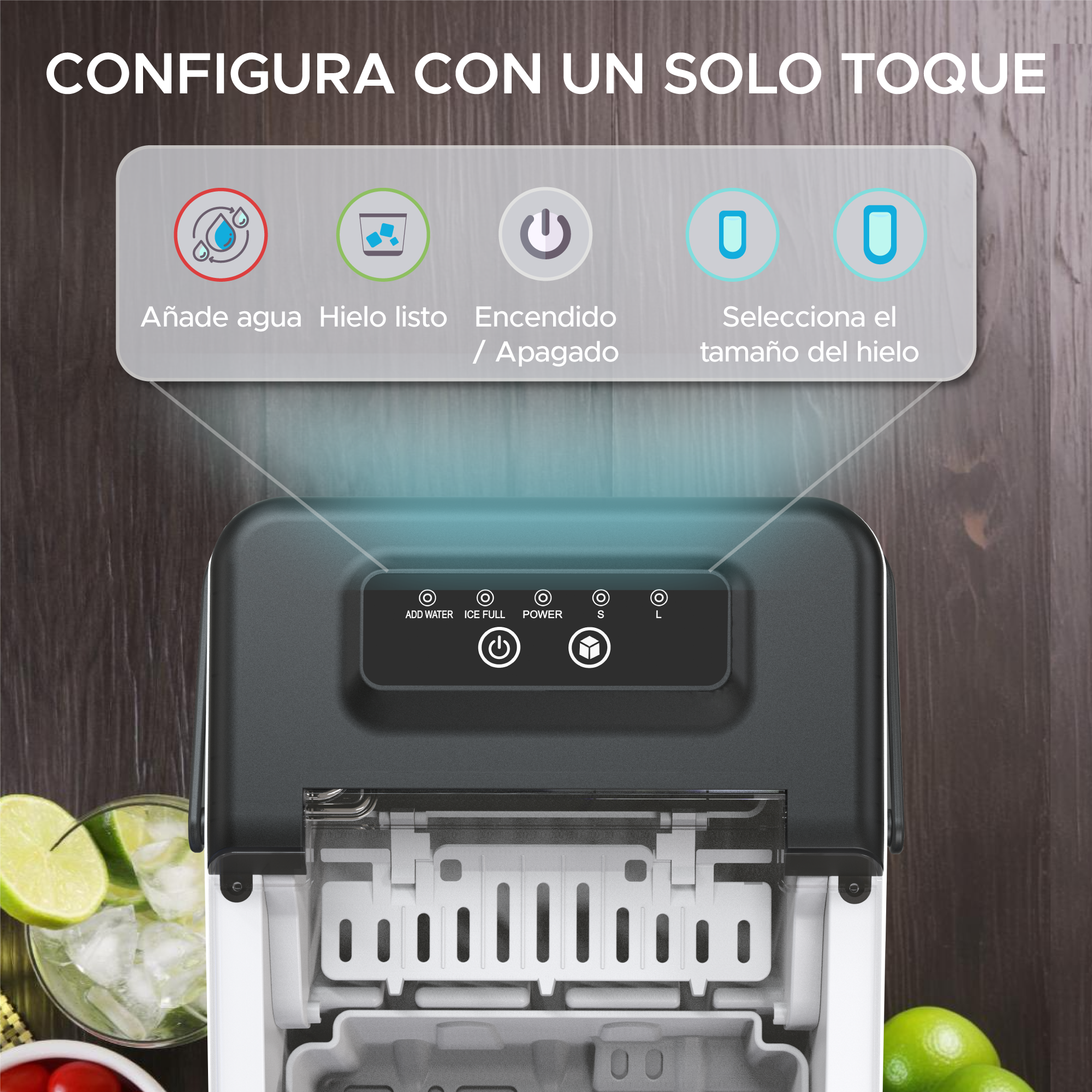 Máquina para hacer Hielo 12Kg FrostElite.