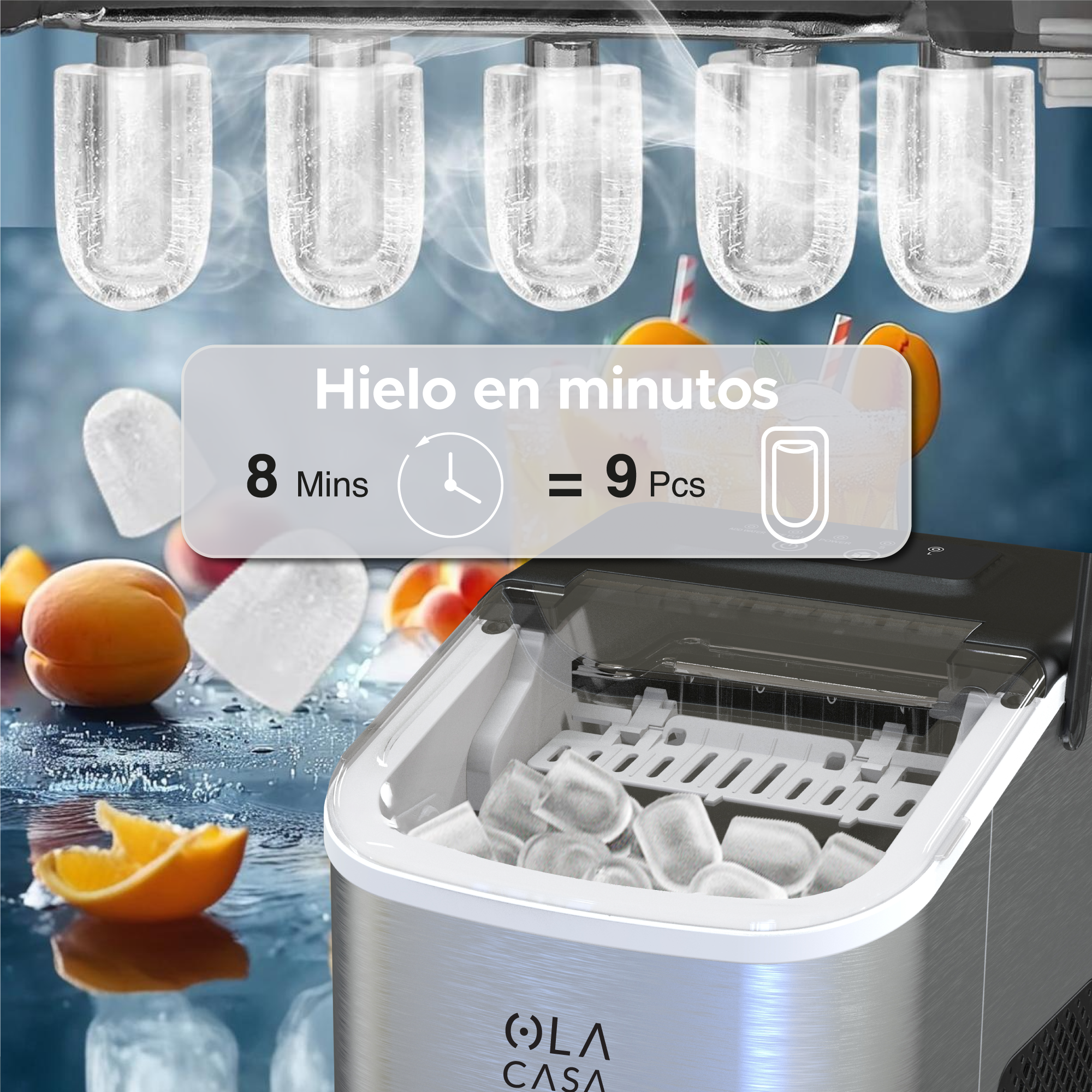 Máquina para hacer Hielo 12Kg FrostElite.
