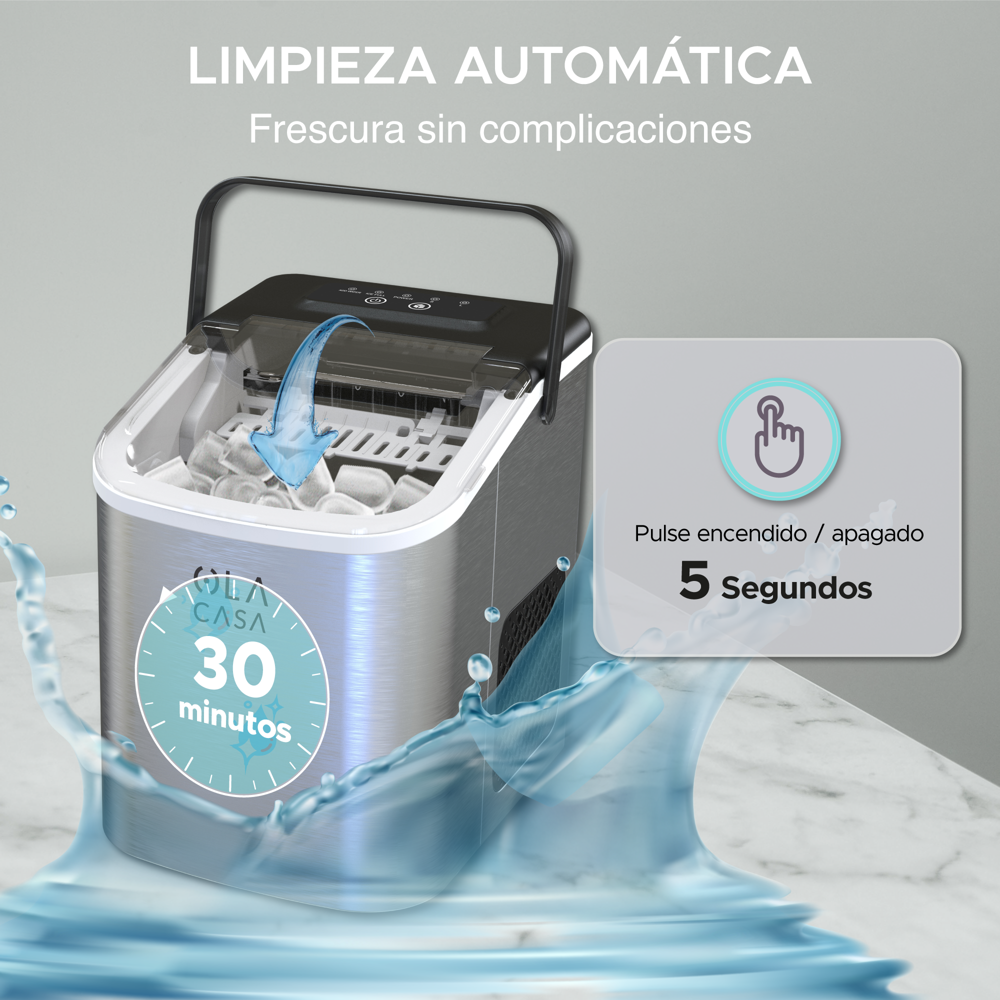 Máquina para hacer Hielo 12Kg FrostElite.