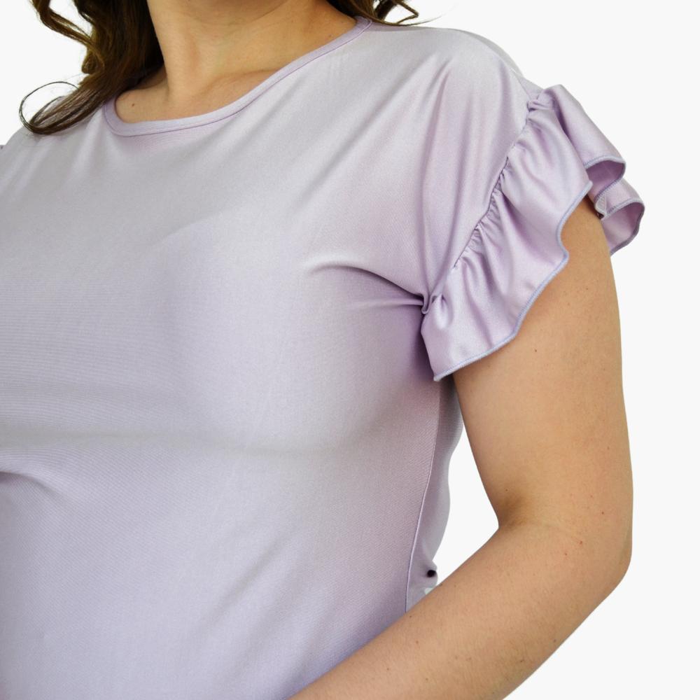 Blusa satinada talla extra, modelo 1777