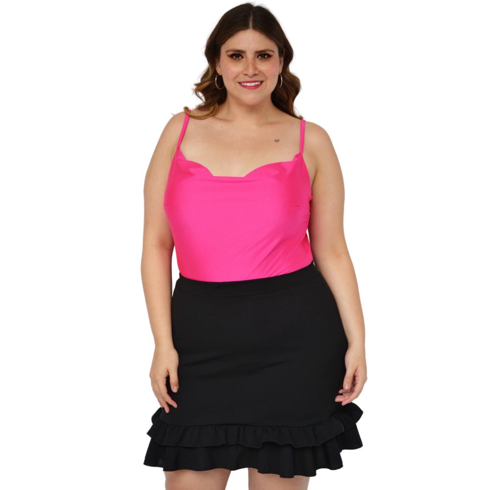Falda corta talla extra, modelo 7036 (Negro)