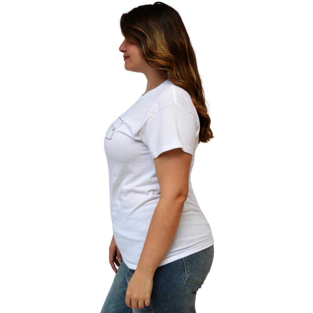 Playera talla extra, modelo 9001-43 dramática (Blanco)