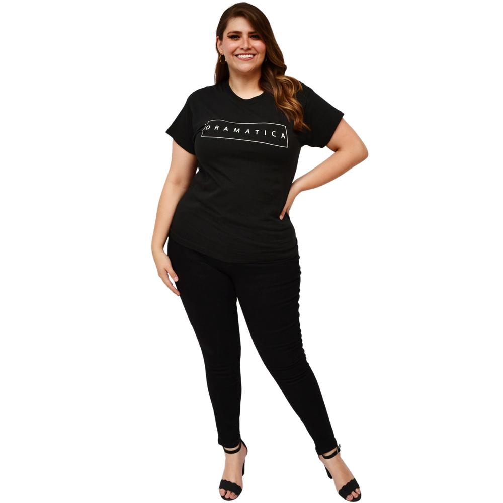 Playera talla extra, modelo 9001-43 dramática (Negro)