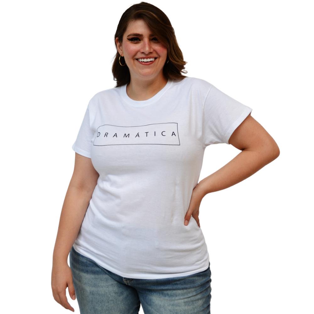 Playera talla extra, modelo 9001-43 dramática (Blanco)