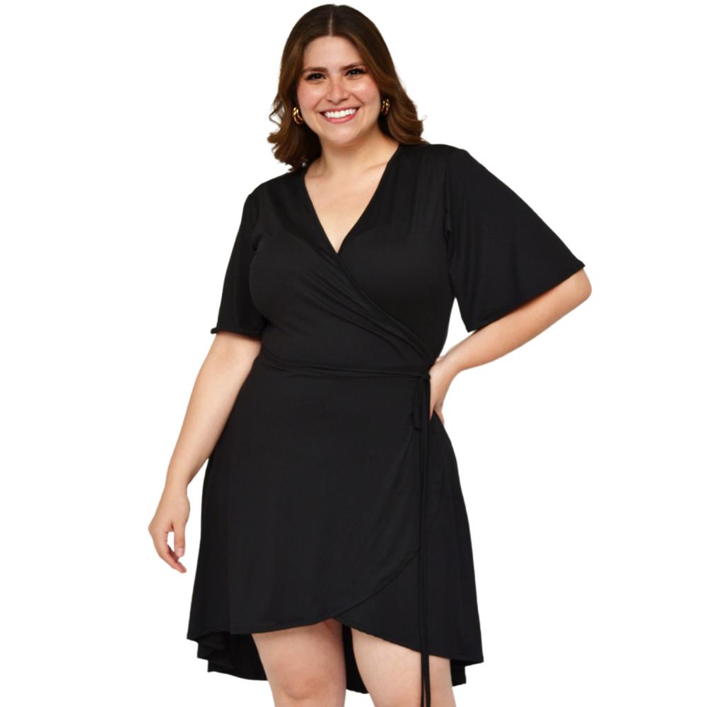 Vestido strech Roman Fashion/Tallas Extras, 4211 (Negro)