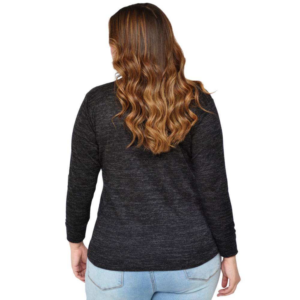 Blusa tejida con perlas Roman Fashion/Tallas Extras 1138 (Gris)