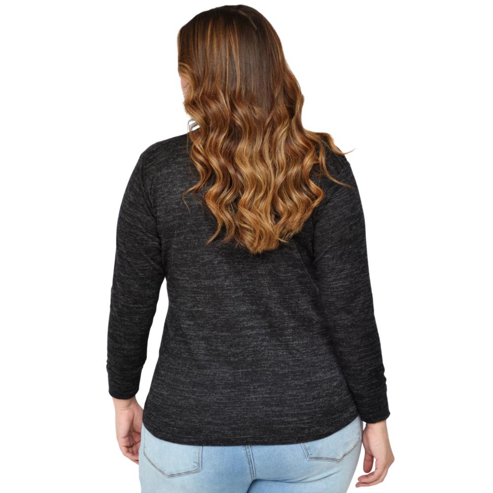 Blusa tejida con perlas Roman Fashion/Tallas Extras 1138 (Gris)