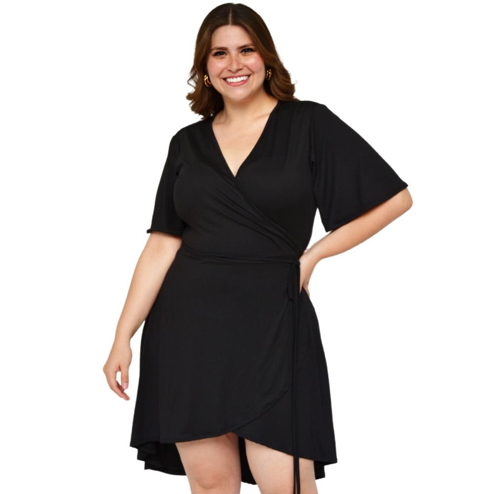 Vestido strech Roman Fashion/Tallas Extras, 4211 (Negro)
