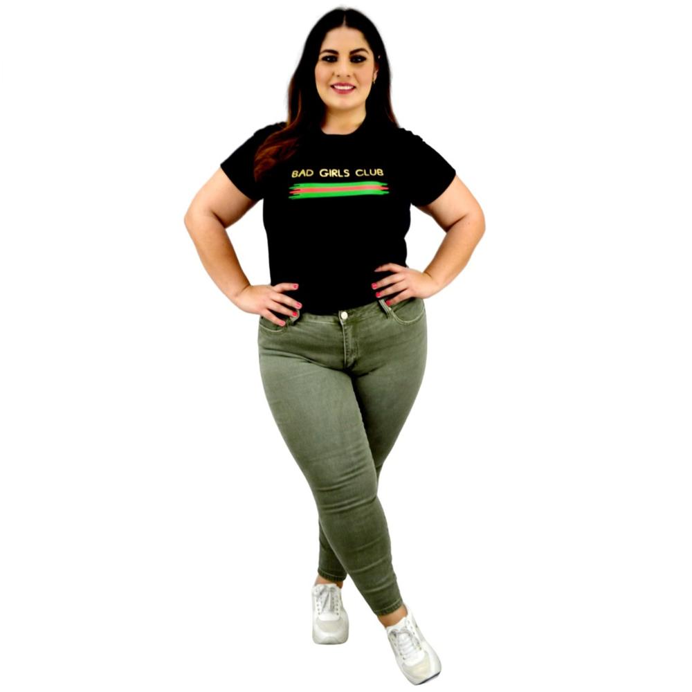 Playera Roman Fashion/Tallas Extras 9001-3 Bad Girls Club (Negro)