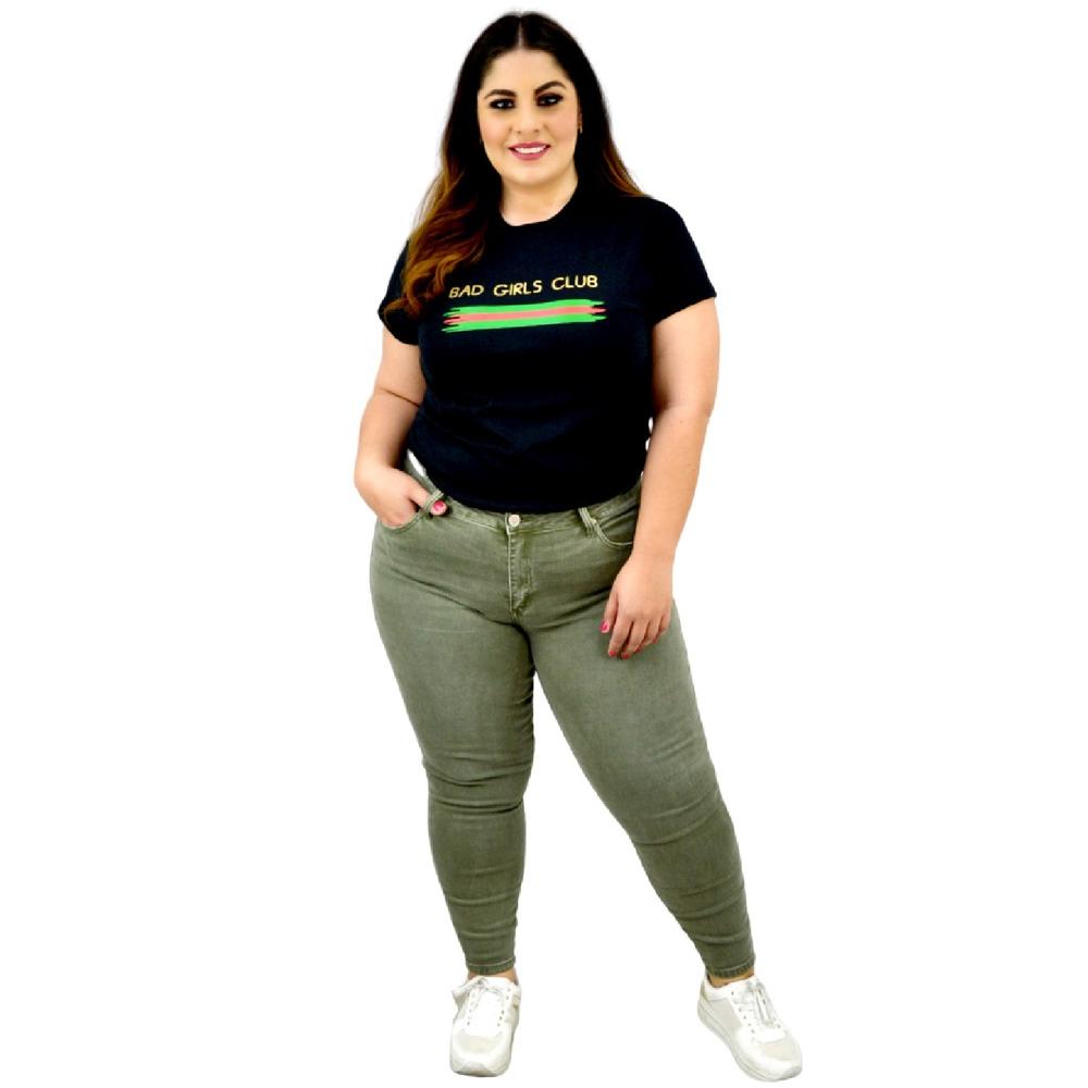 Playera Roman Fashion/Tallas Extras 9001-3 Bad Girls Club (Negro)