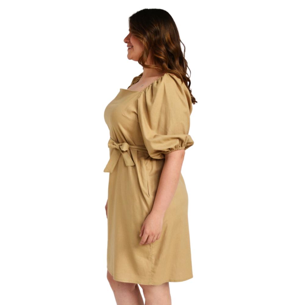 Vestido escote cuadrado Roman Fashion /Tallas Extras, 1045 (Arena)