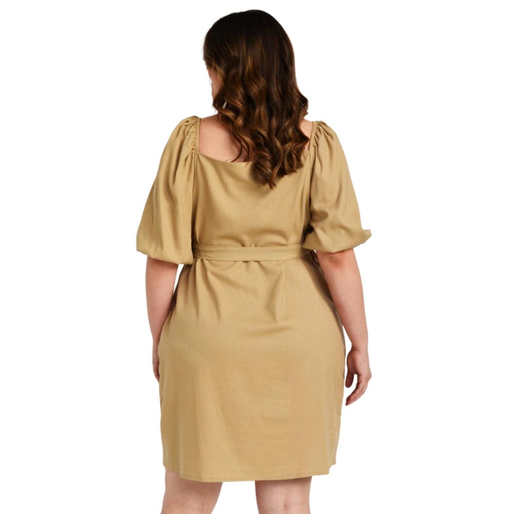 Vestido escote cuadrado Roman Fashion /Tallas Extras, 1045 (Arena)