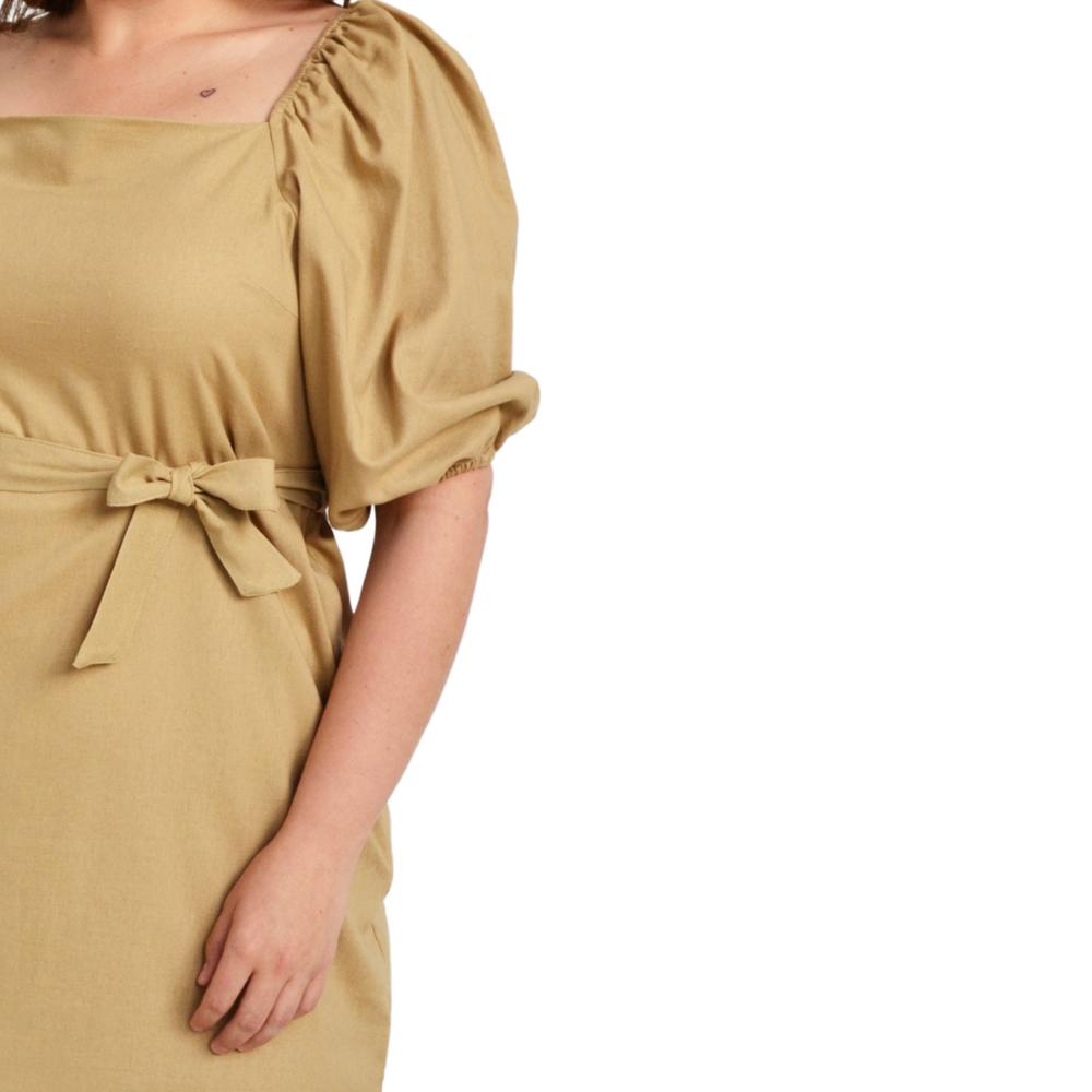 Vestido escote cuadrado Roman Fashion /Tallas Extras, 1045 (Arena)