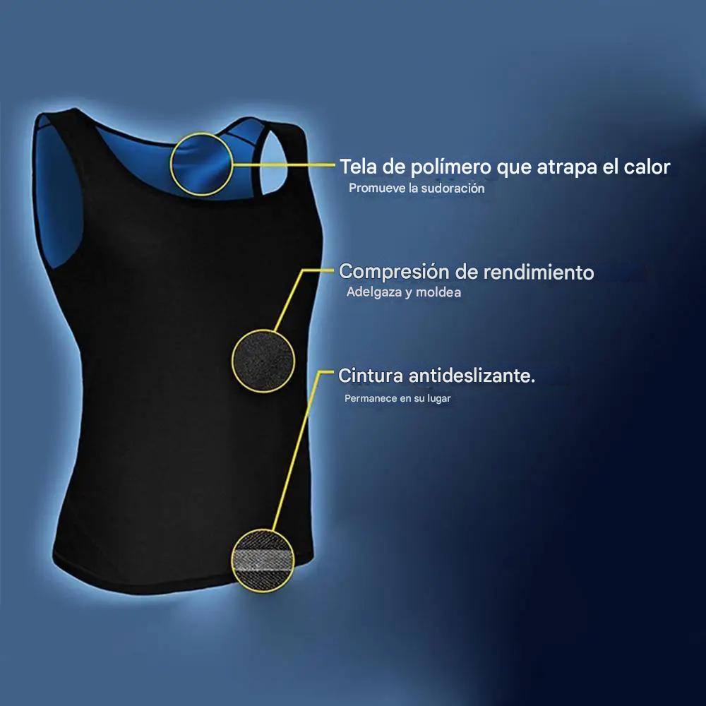 Chaleco neopreno sauna negro mujer entrenador adelgazantes ropa moldeadora ropa gym quemar grasa