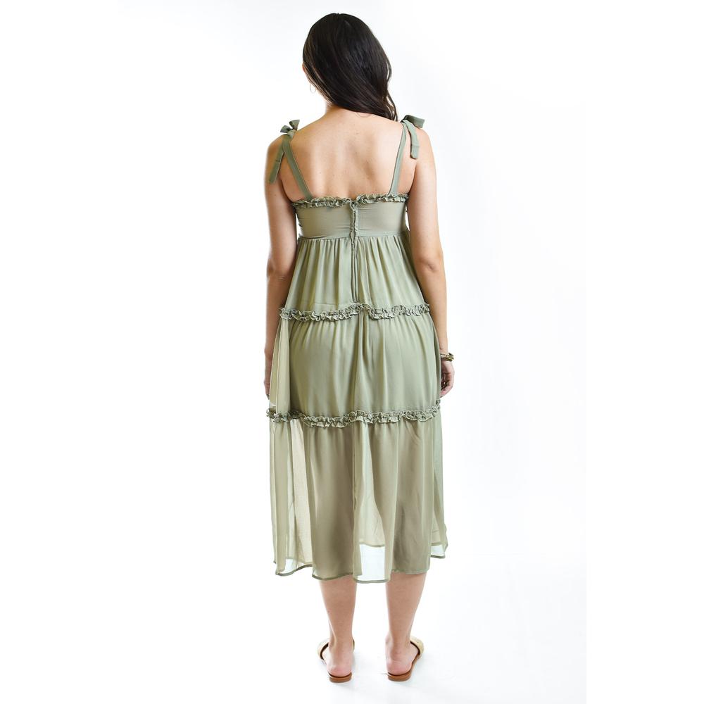 Vestido vaporoso Roman Fashion /Juvenil, 26294 (Verde)