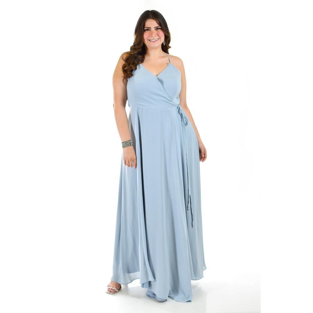 Vestido largo de fiesta Roman Fashion /Tallas Extras, 2008 (Azul claro)