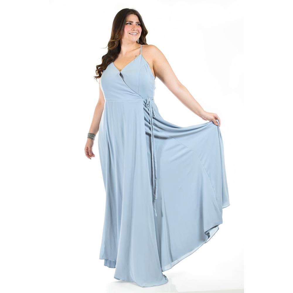 Vestido largo de fiesta Roman Fashion /Tallas Extras, 2008 (Azul claro)