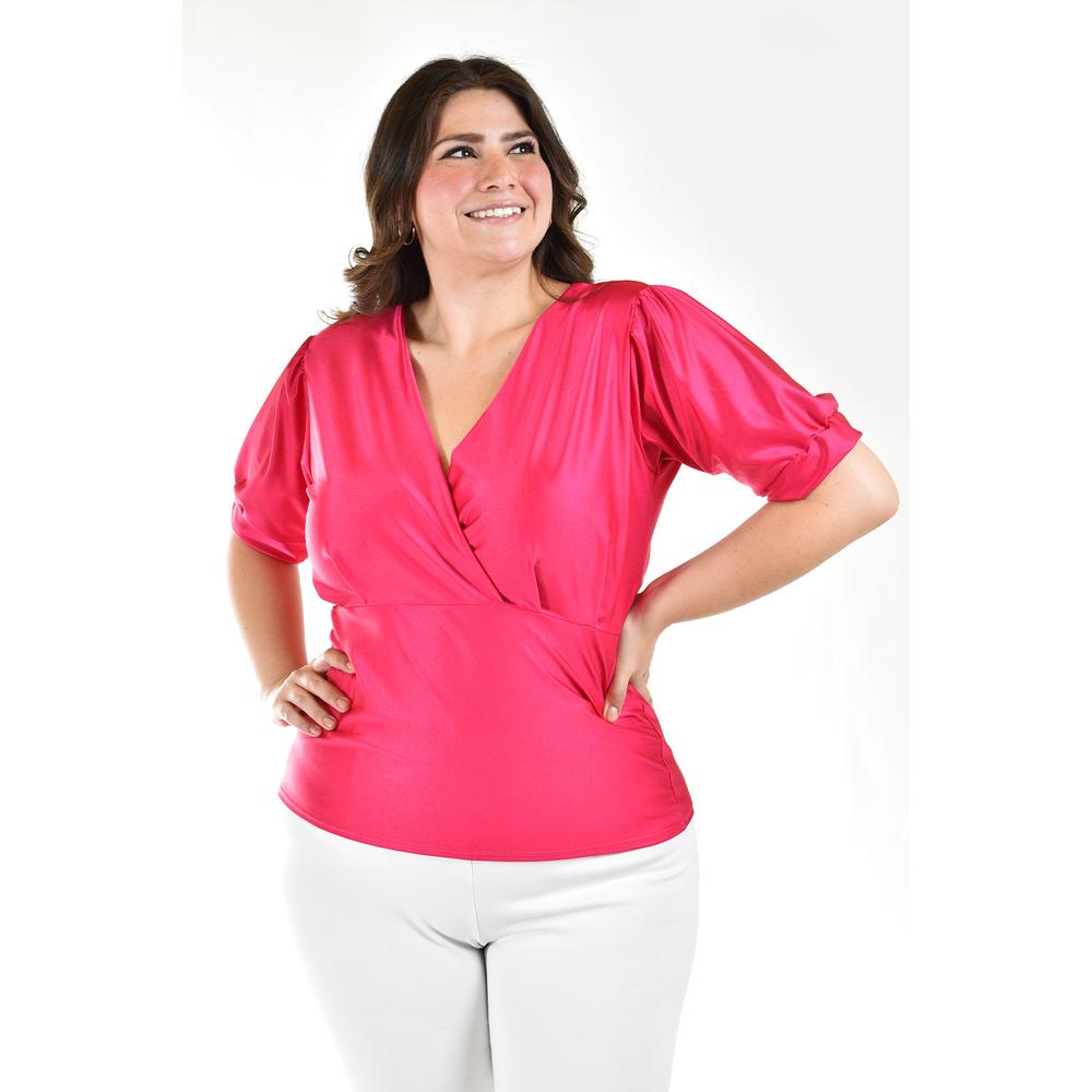 Blusa escote V Roman Fashion /Tallas Extras, 1772 (Fiusha)