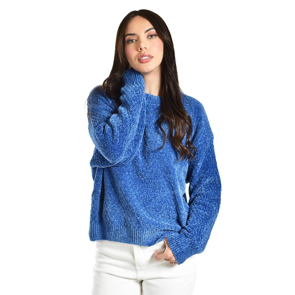 Sueter tejido cuello redondo Roman Fashion /Juvenil, 2878 (Azul rey)