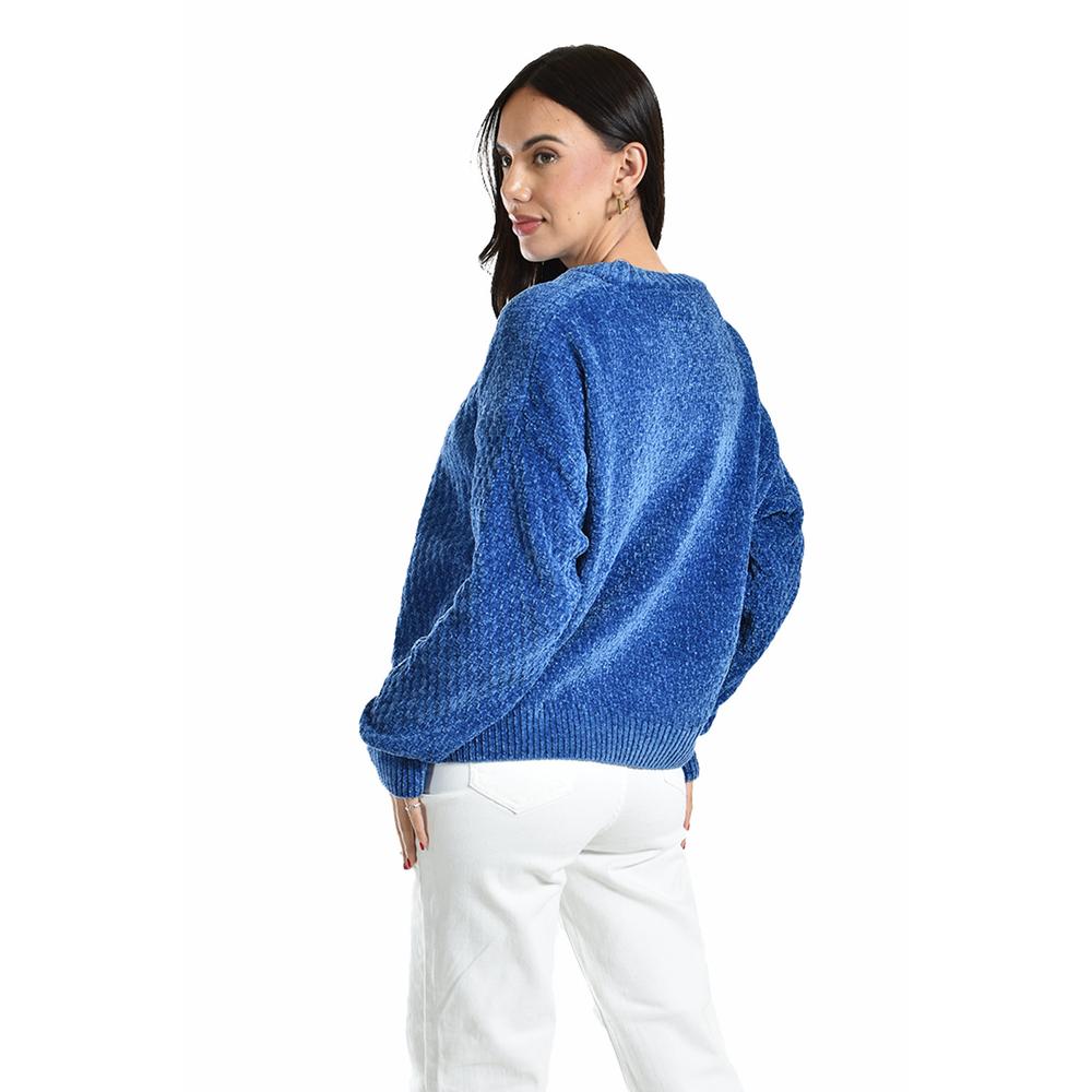 Sueter tejido cuello redondo Roman Fashion /Juvenil, 2878 (Azul rey)