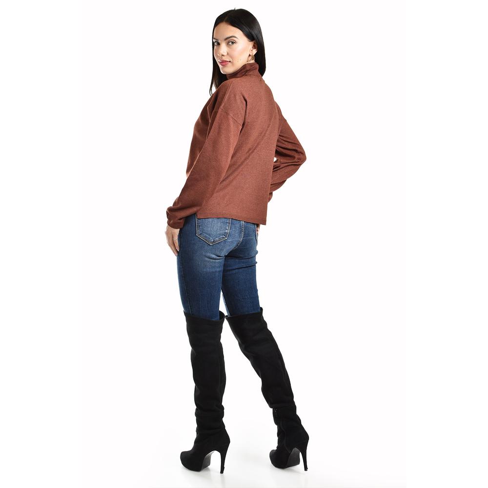 Suéter cuello de tortuga Roman Fashion /Juvenil, 45163 (Cafe)