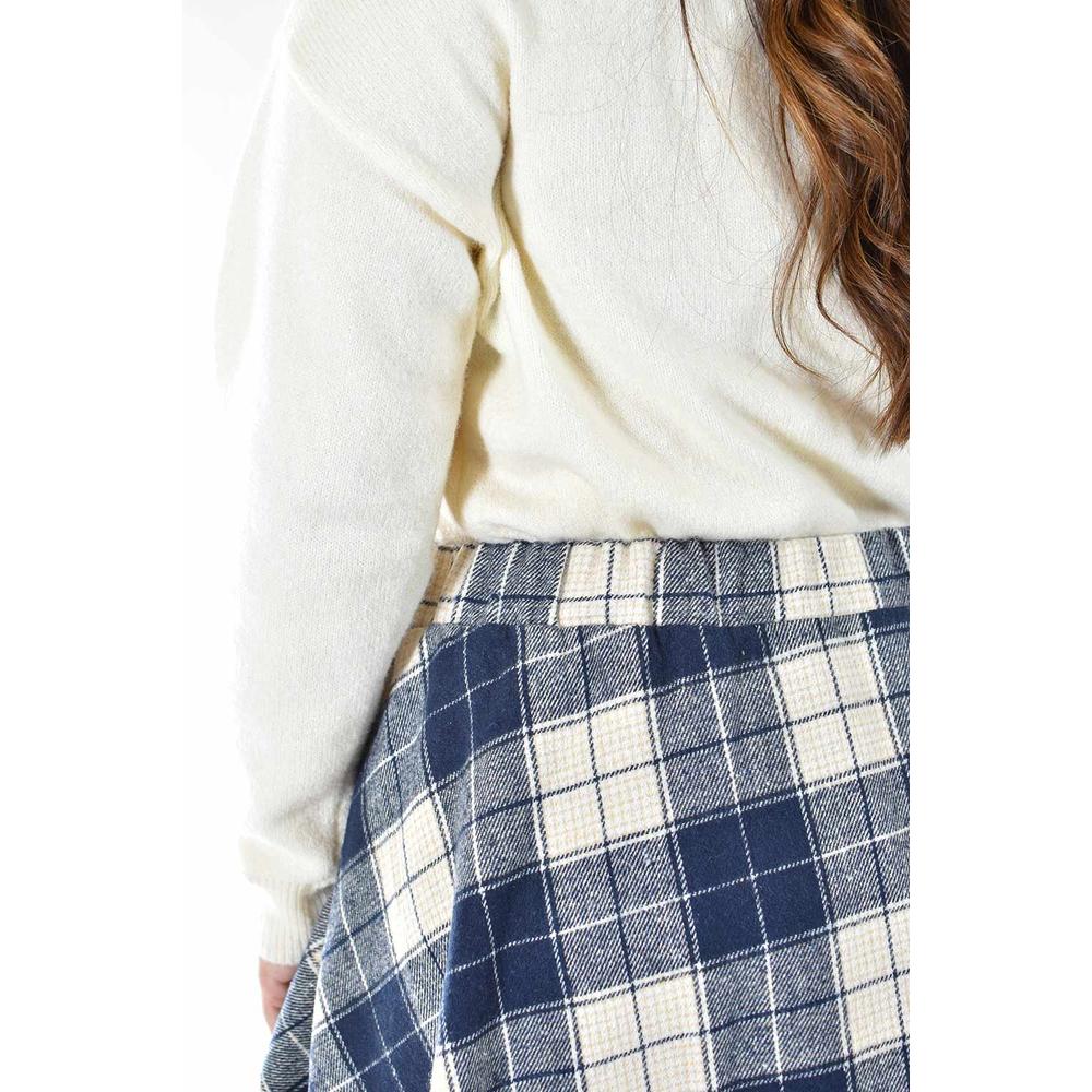 Falda a cuadros Roman Fashion / Tallas Extras, 3721 (Azul marino)