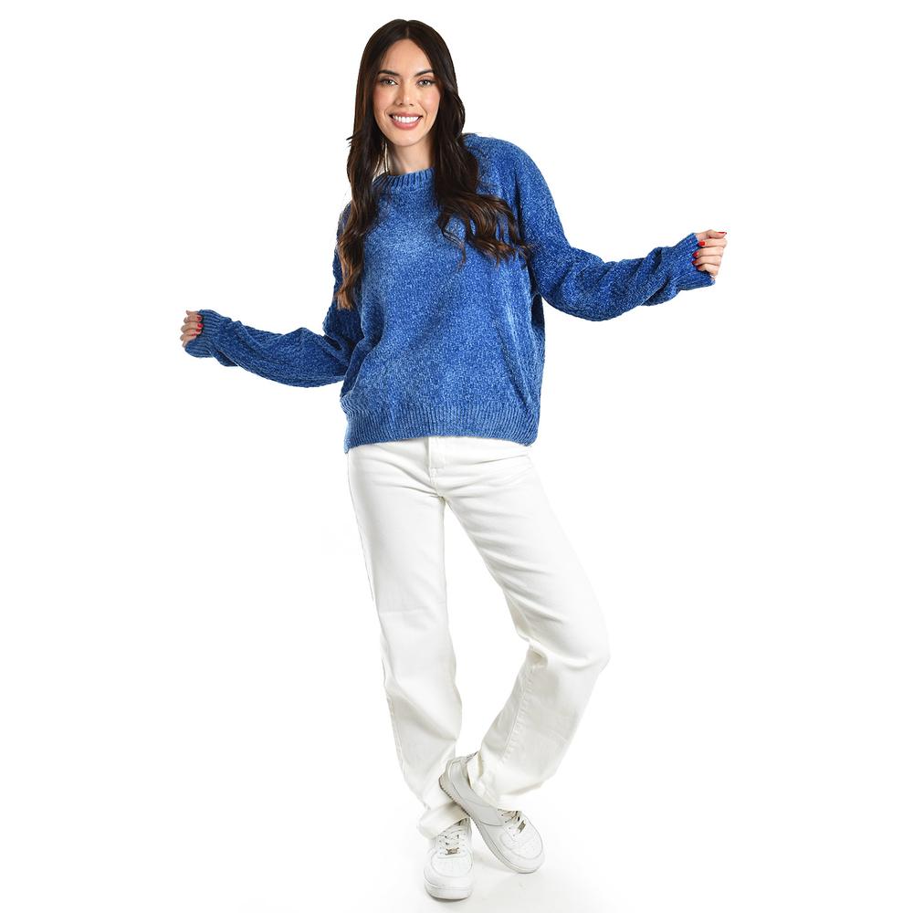 Sueter tejido cuello redondo Roman Fashion /Juvenil, 2878 (Azul rey)