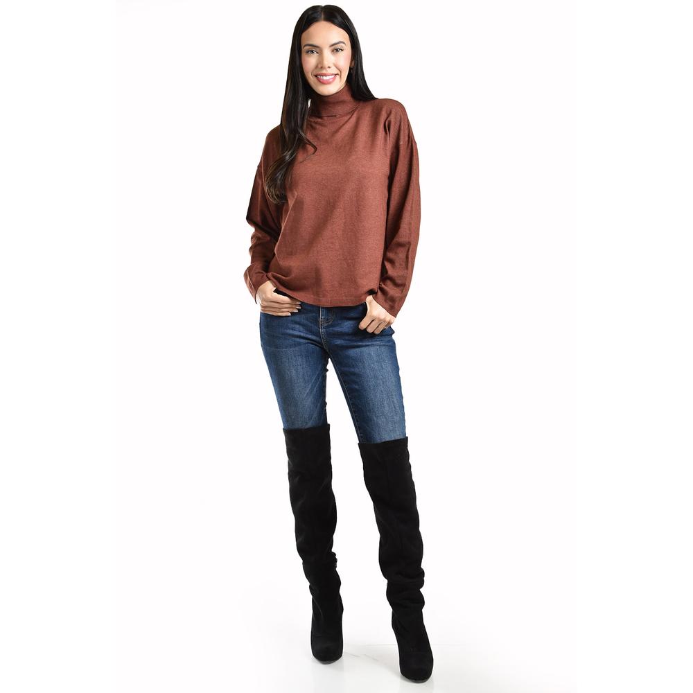 Suéter cuello de tortuga Roman Fashion /Juvenil, 45163 (Cafe)