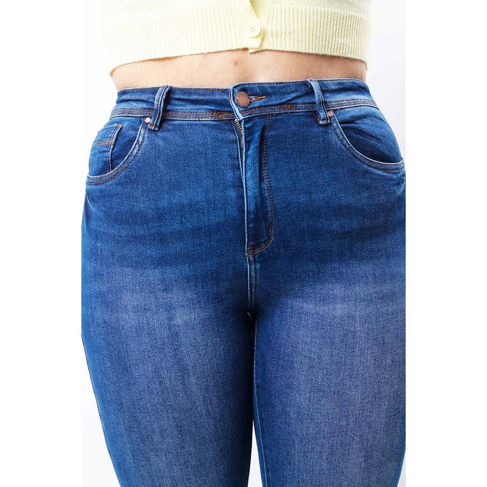 Jeans acampanado Tallas Extras, 1639 (Azul Medio)