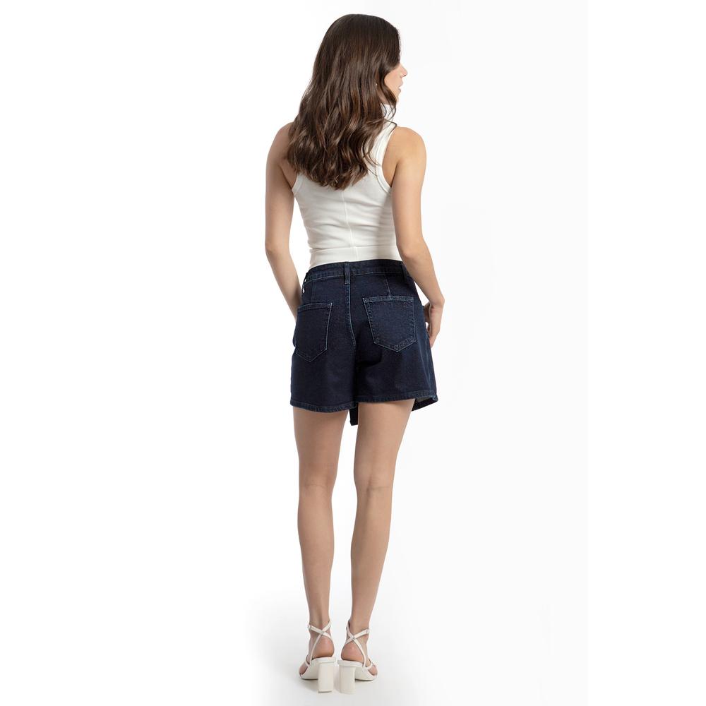 Short falda asimetrico /Juvenil, 6975 (Mezclilla tono oscuro)