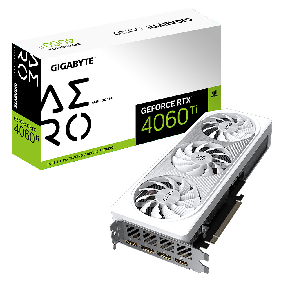 Tarjeta de Video Gigabyte NVIDIA GeForce RTX 4060 Ti AERO OC 16, 16GB 128-bit GDDR6, PCI Express 4.0. GV-N406TAERO