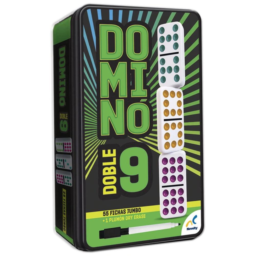 Dominó Doble 9 con 55 Fichas Jumbo Novelty