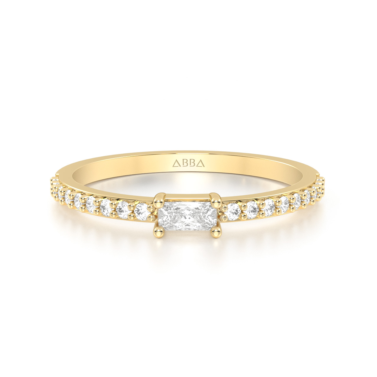 ANILLO DE PROMESA ORO 10K ARIEL ABBA JOYAS.