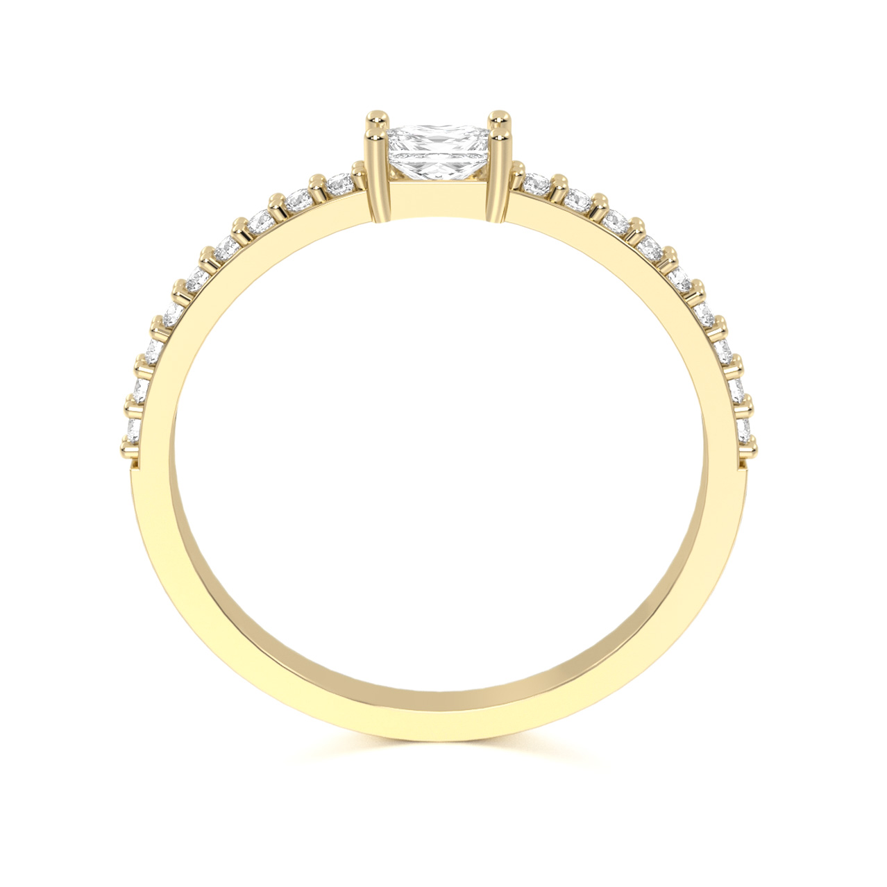 ANILLO DE PROMESA ORO 10K ARIEL ABBA JOYAS.