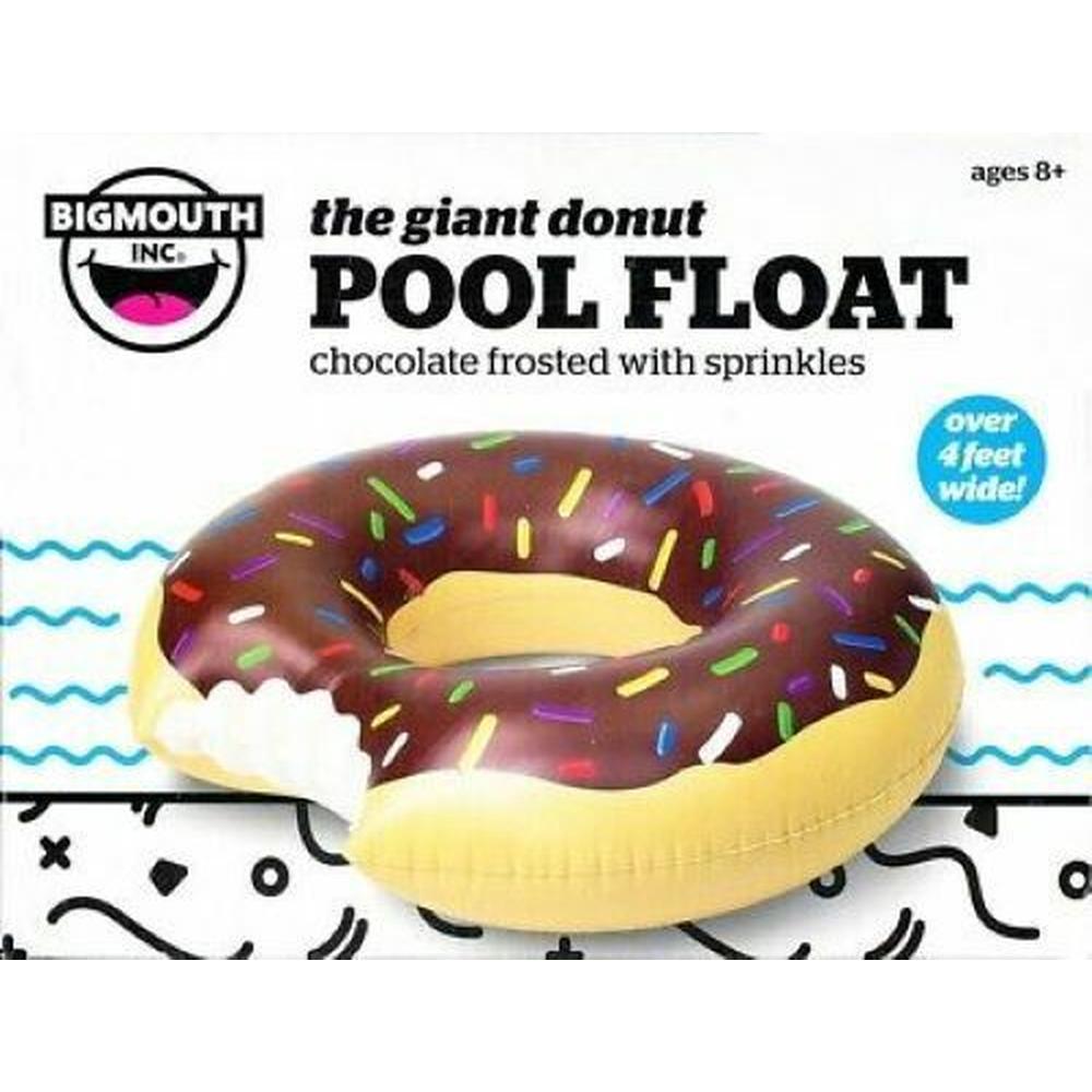 SALVAVIDAS INFLABLE GIGANTE DE DONA DE CHOCOLATE